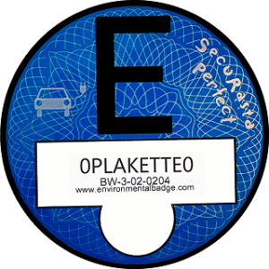 Blaue E-Plakette für Deutschland